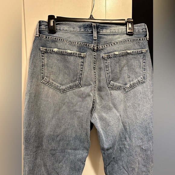 L'AGENCE Adele Distressed Straight-Leg Jeans